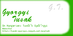 gyorgyi tusak business card